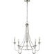 Artemis 5 Light 26 inch Polished Nickel Chandelier Ceiling Light